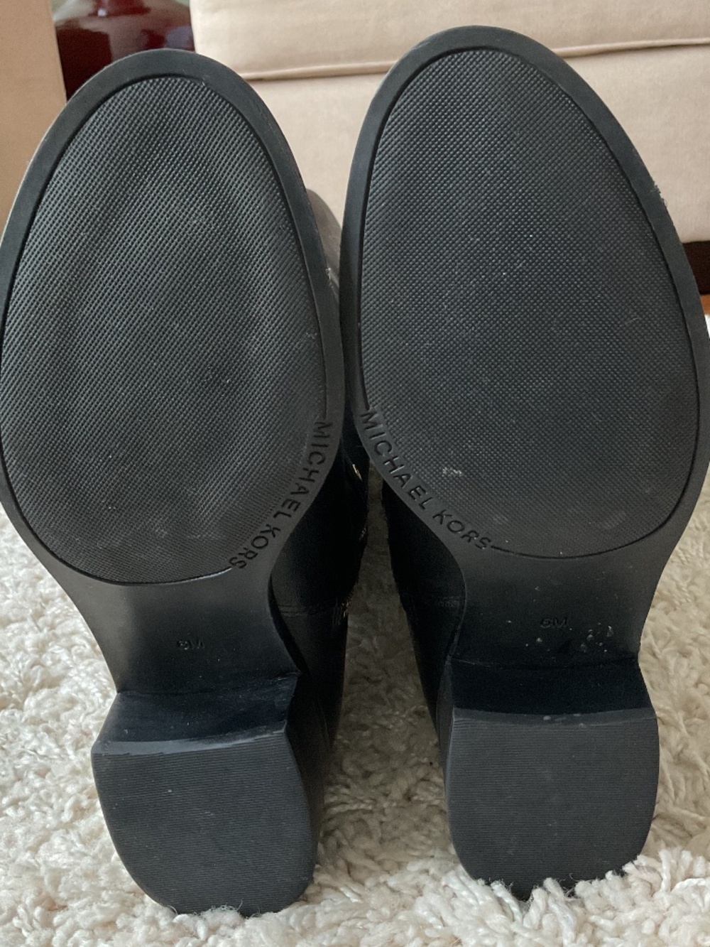 ⭐️⭐️ MICHAEL MICHAEL KORS Black Leather Riding Boot - size 36 - Picture 8 of 9